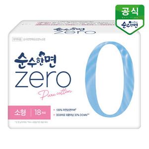 깨끗한나라 생리대 순수한면 제로 소형 18P x 1팩