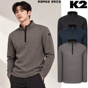 [백화점]K2[택가 149,000] 겨울 남성 등산 피치기모 데일리 긴팔 집업 티셔츠 KMW25281
