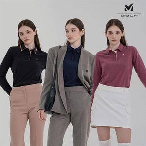 밀레 소프트터치 기모 카라티셔츠 여성 3종세트