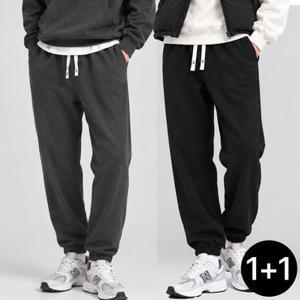 [파라고나 2장세트] 남여공용 기모 조거 트레이닝 팬츠 피치기모 츄리닝 B23P408