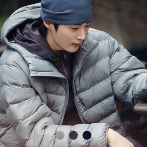 [백화점][지오다노] 남성 일자 퀼팅 후드 집업 인슐레이션 경량 패딩 자켓/점퍼 076921