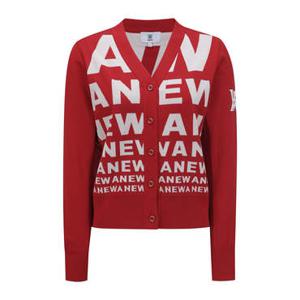 [어뉴골프] 여성WOMEN LOGO PATTERN KNIT CARDIGAN_RE