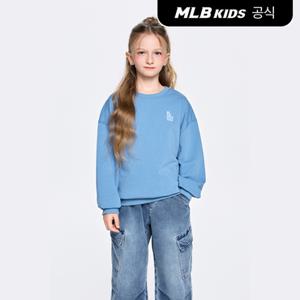 [MLB키즈 공식]26FW 스포티브 베이직 스몰로고 맨투맨 LA (Blue) 7AMTB1864-07BLS