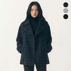 태그미 울 블렌드 더블 핸드메이드 하이넥 코트 3종 택1