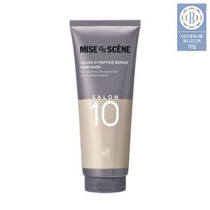 [최저가도전] 미쟝센 살롱10 펩타이드 리페어 헤어마스크 단백질 헤어팩 극손상모 215ml
