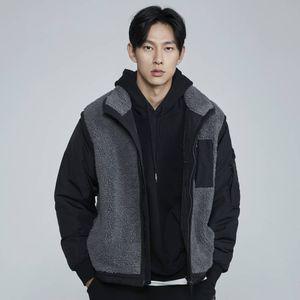버커루 남성 나일론 덤블 배색 하이넥 점퍼(B224JP300P)