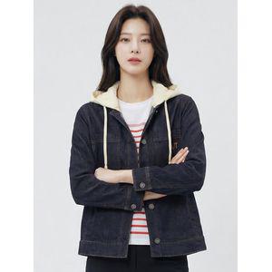 [하프클럽 단독][PAT 여성] 후드탈착 데님 자켓_QJ21202