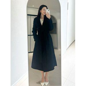 지고트 울 캐시미어 숄 칼라 핸드메이드 코트 JRAA0CTC55