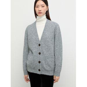 쉬즈미스 [본사직영] 알파카 울 브이넥 가디건_SSKCDP41090