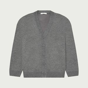 행텐 남성 브이넥 자가드 가디건-HC40172910510