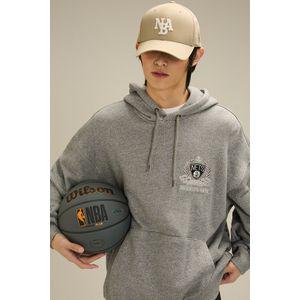 NBA 앰블럼 자수 헤비 후드 티셔츠(N244TH041P)