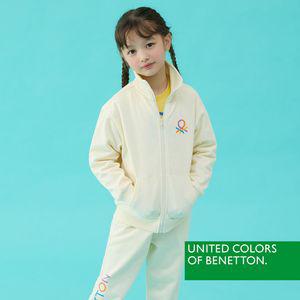 베네통 언더웨어 [베네통] 베네통 키즈 집업 상하세트 크림 BNU4P33_T