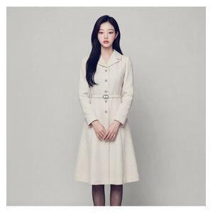 지고트 울 블렌드 트위드 플레어 원피스 JRBA0OP862