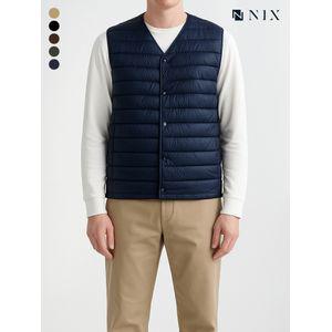 닉스 [NIX]남) 나일론 덕다운 80/20 - 라운드 샤이니 경량 베스트 (FNRWCVE102P)