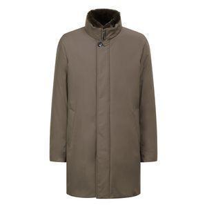 마에스트로 브라운 단색 구스다운 트렌치코트 WATR4D021W3