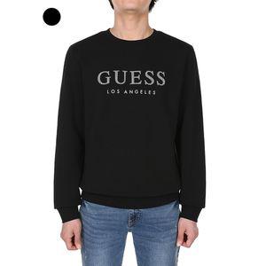 게스 남성 체크원단 FLEECE SWEATSHIRT KN4K04C1