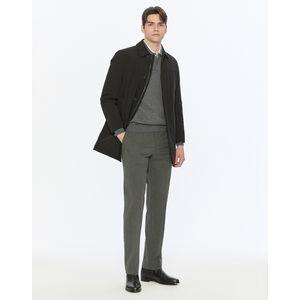 헤지스 25FW [스테디셀러] 블랙 단색 구스다운 하프코트 WHCO5D461BK