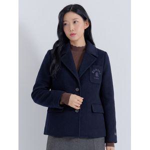 지센 핸드메이드 포켓자수 테일러드 숏 자켓 LFJKOA04