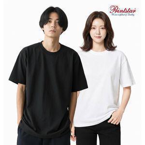 프린트스타 14수 두꺼운 헤비 라운드 반팔 티셔츠 0148
