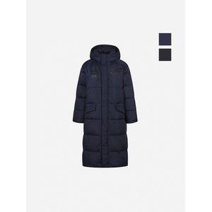 뱅뱅 공용 가슴프린트 덕다운 롱패딩 (NUF868)