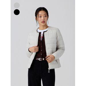 게스 [CORE] 여성 라운드넥 경량 다운 점퍼 YQ3W9881