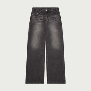 행텐 남성 스판 히든밴딩 와이드 데님팬츠-HC55174610530