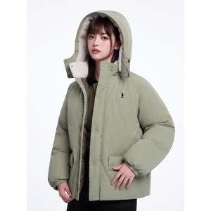 예일 프리마로프트 플리스 오버사이즈 블루종 패딩 세이지그린 YD10JP7003SG