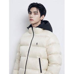 예일 프리마로프트 리버시블 풀집업 글로시 푸퍼패딩 아이보리 YD10JP7002IV