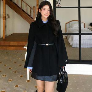 JJ지고트 울 케이프 하프 핸드메이드 코트 GSAA0CT611