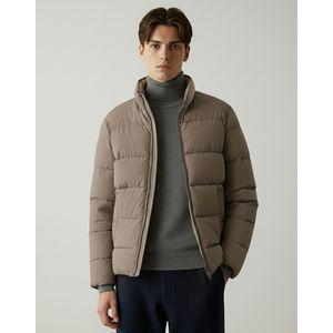 닥스 25FW 다크베이지 스탠카라 경량 구스다운 점퍼 DMJU5D301I3