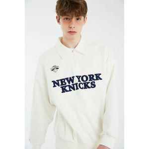 NBA NYK 헤리티지 카라 반집업 맨투맨(N241TS033P)