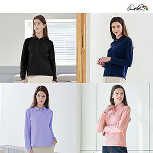 [아놀드파마](26FW 신상) 아놀드파마 여성 긴팔 PK 카라 티셔츠 (4종)