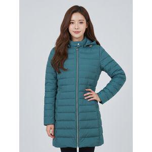 올포유 여성 경량 후드 롱 구스 다운 점퍼 AWDJM9101-904