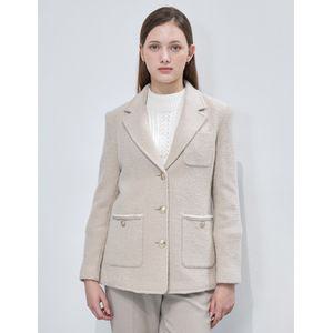 레노마레이디 [더레노마]알파카 혼방 카라 자켓-R1F41WJK050