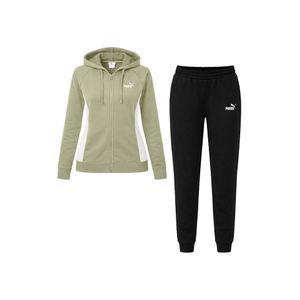 푸마 PUMA 스웨트 후드집업 여성 트레이닝 세트 플리스 기모 운동복 짐웨어 런닝복 아미 블랙 690738-82