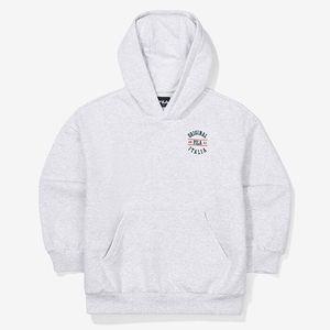 휠라 키즈 에센셜 바시티 기모 후드 맨투맨 FK2POF4204X WTM