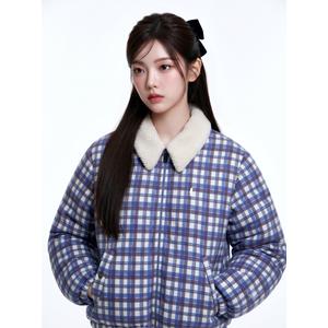 예일 프리마로프트 보아탈착 숏푸퍼 패딩 체크 YD05JP7001CK