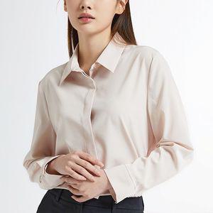 [스파오] [링클프리] 레귤러핏 실키 셔츠 (SPBWEA9W01-O)