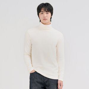 체이스컬트 공용 에센셜 터틀넥 기모 긴팔 티셔츠-FFZU5102D05