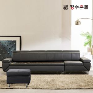 장수온돌 장수온돌 베르노 4.5인용 칠보석 돌소파 온열 건강소파 가죽소파 스툴포함