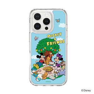 모란카노 디즈니 아이폰 15 프로 맥스 크리스탈 레트로 피크닉 디자인 맥세이프 투명 케이스