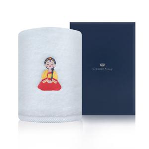 샤이닝홈 플러피 소원 한복자수 호텔수건 30수 150G 1장