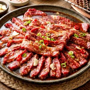 [대용량 1KG] 진짜 황제 양념 소갈비살 구이 대용량 5인분 구성