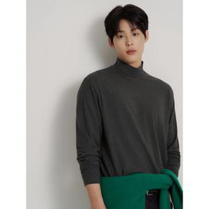 [빈폴] [Essential] 소프트 반터틀넥 티셔츠 - 애쉬 (BC6X41E304)
