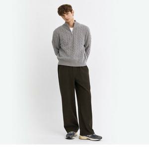 [지오다노] 남자 NEW 코듀로이 본딩플리스 와이드 이지 팬츠 01116930 01116930