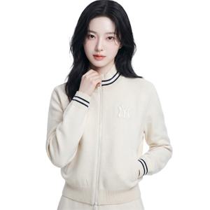 [하프클럽/MLB]MLB 여성 모노그램 톤톤 집업 가디건 3FKCM0154-50CRS