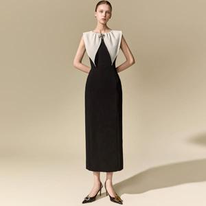 [딘트] D9629 브로치 케이프 원피스