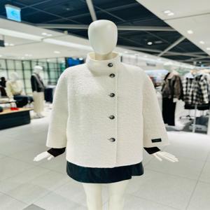 [씨씨콜렉트] 알파카 블렌드 하이넥 하프 코트 C264MSG153 C264MSG153