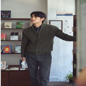 [브렌우드] 울100 케이블 집업 가디건_BRWAW25661 BRWAW25661