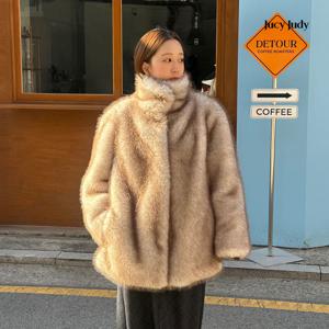 [쥬시쥬디] 페이크퍼하프자켓 JZRF729B
